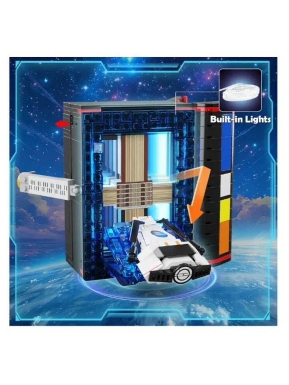 Magic Space Book Nook Building Blocks Set With LED Light 945 Pcs NEW